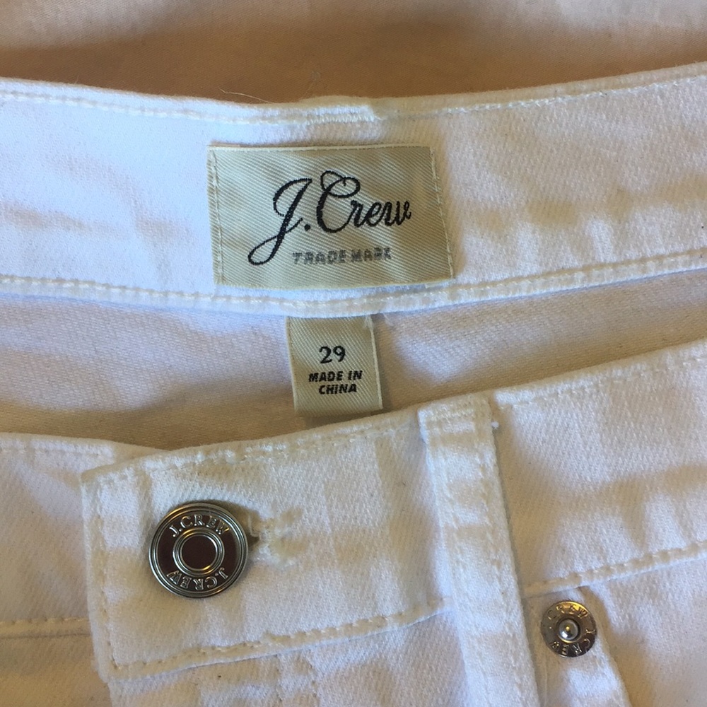 White J Crew shorts